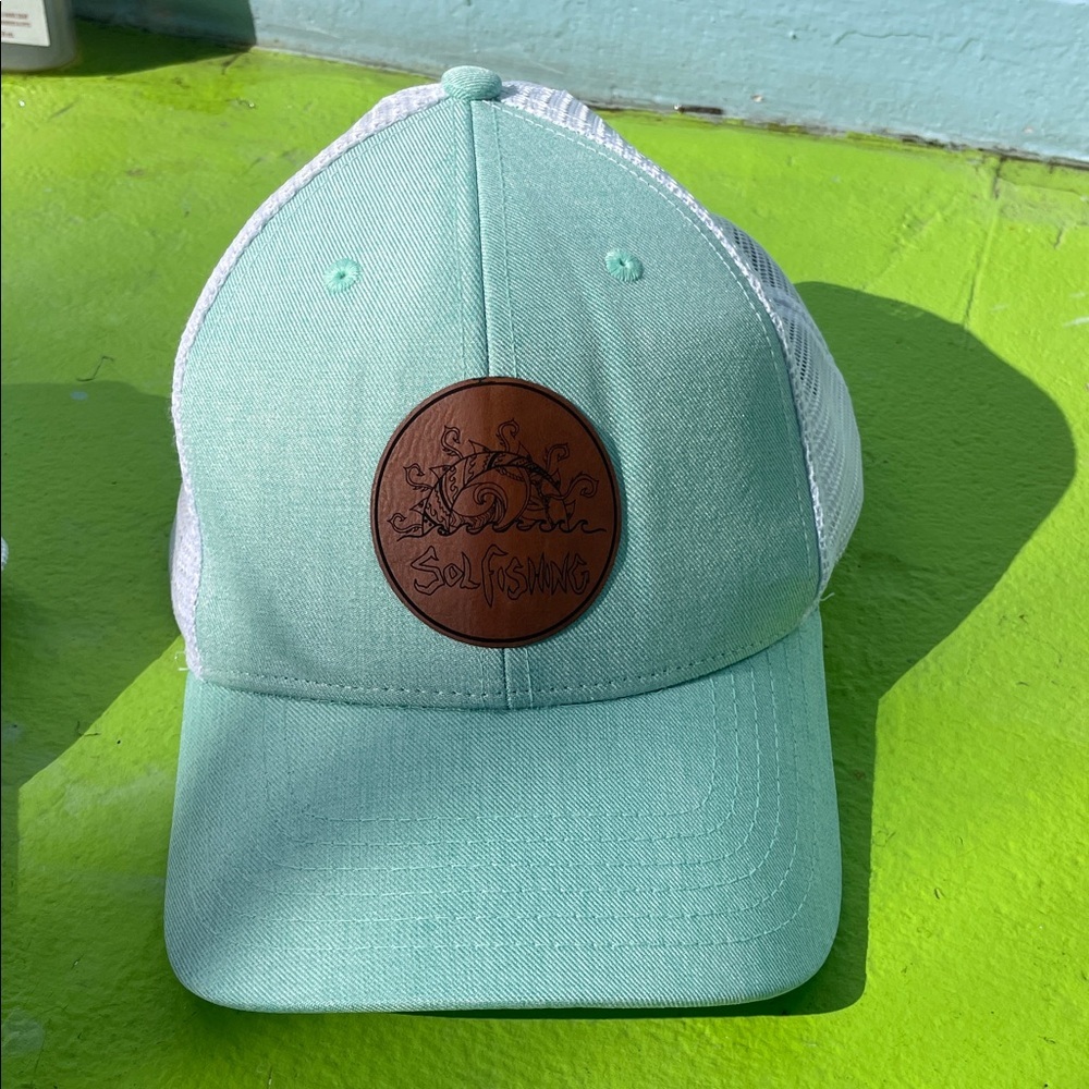 Light Green Mesh Cap Sol fishing